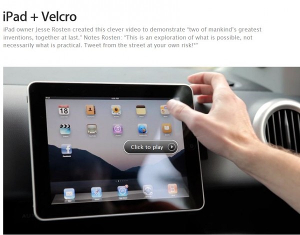 iPad+Velcro